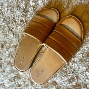 Vince Light Brown Tan Slide Sandals; women’s size 11 - like new!